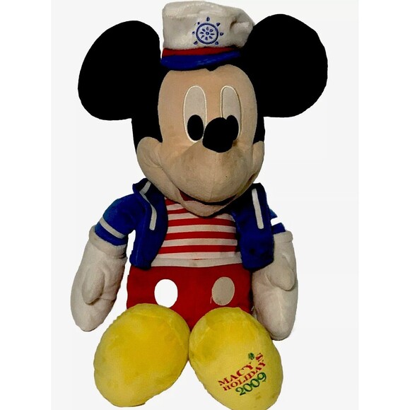 Disney Mickey Mouse Sailor Macy's Holiday Edition 20” Stuffed Plush 2009 - Picture 2 of 7